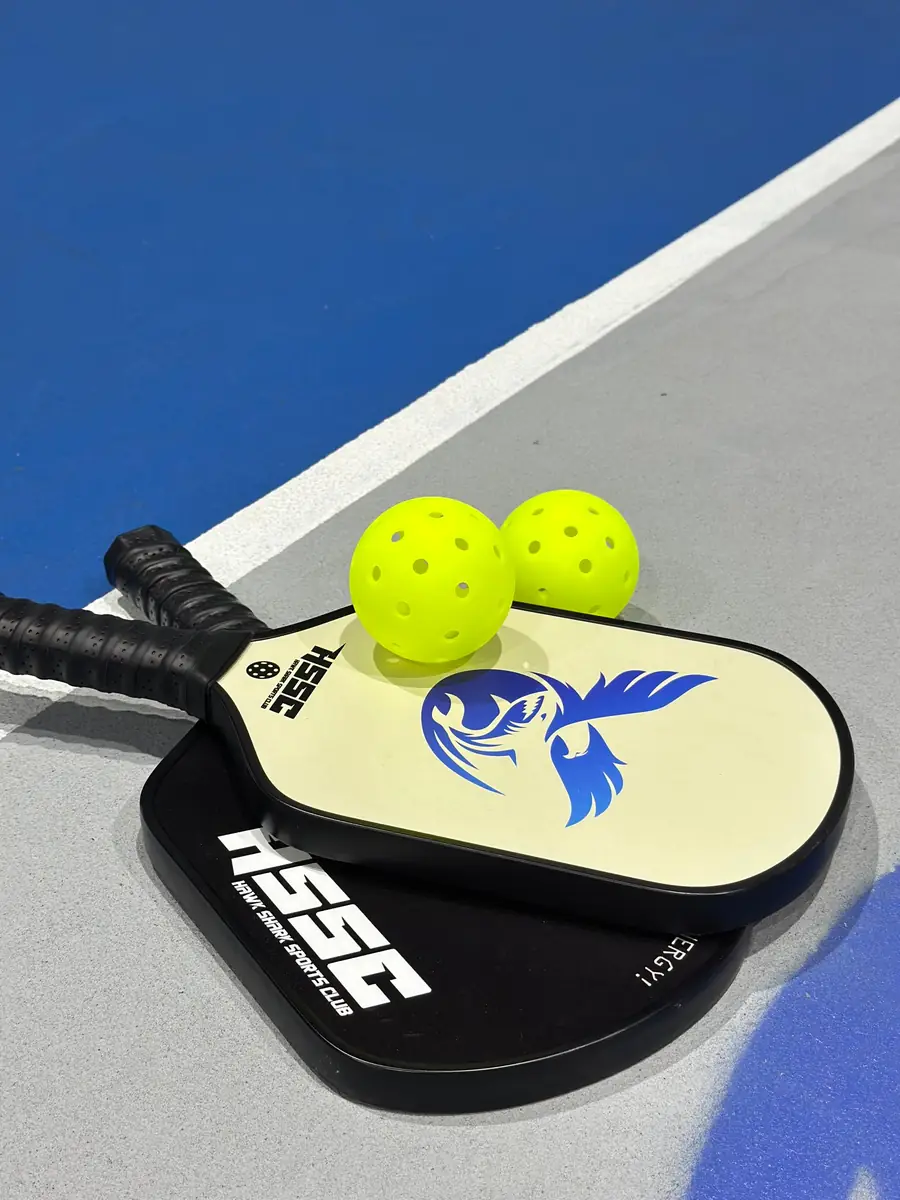 HSSC paddles and pickleballs